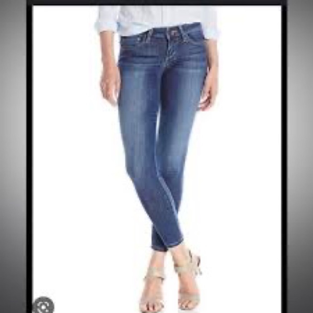Joes Jeans The Vixen Ankle Sassy Skinny Blue Jeans Raw Hem 27